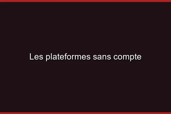 Plan cul sans créer de compte